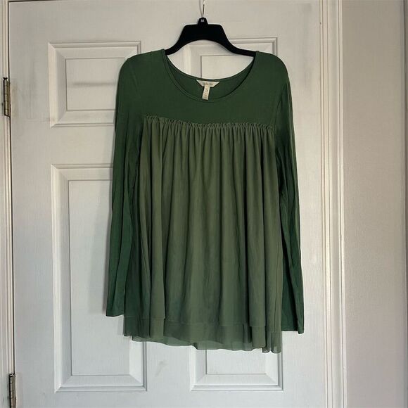 Matilda Jane Tops - Matilda Jane Women's XS Sage Green Long Sleeve Babydoll Blouse
